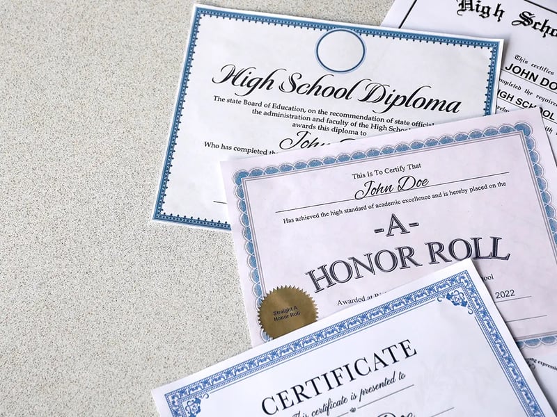 Custom replica diplomas printed on premium heavyweight acid-free parchment paper Custom replica diplomas printed on premium heavyweight acid-free parchment paper