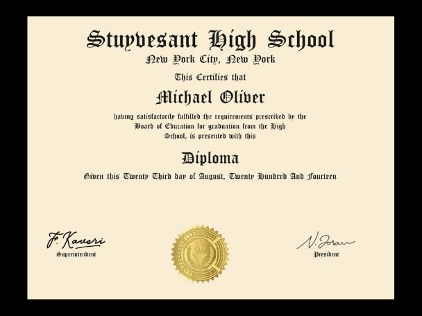 Diploma de Escuela Secundaria