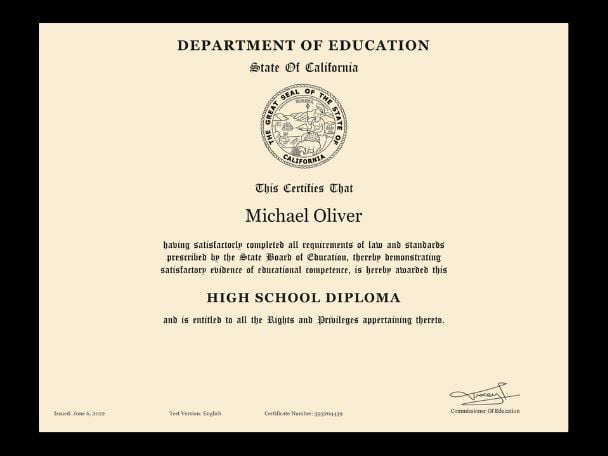 Diploma GED