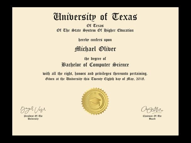 Diploma de Licenciatura