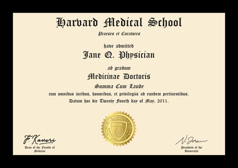 Diploma de Escuela de Medicina