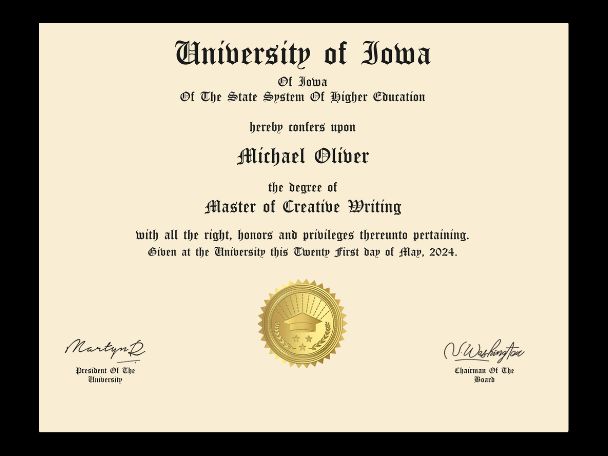 Master's Degree Diploma