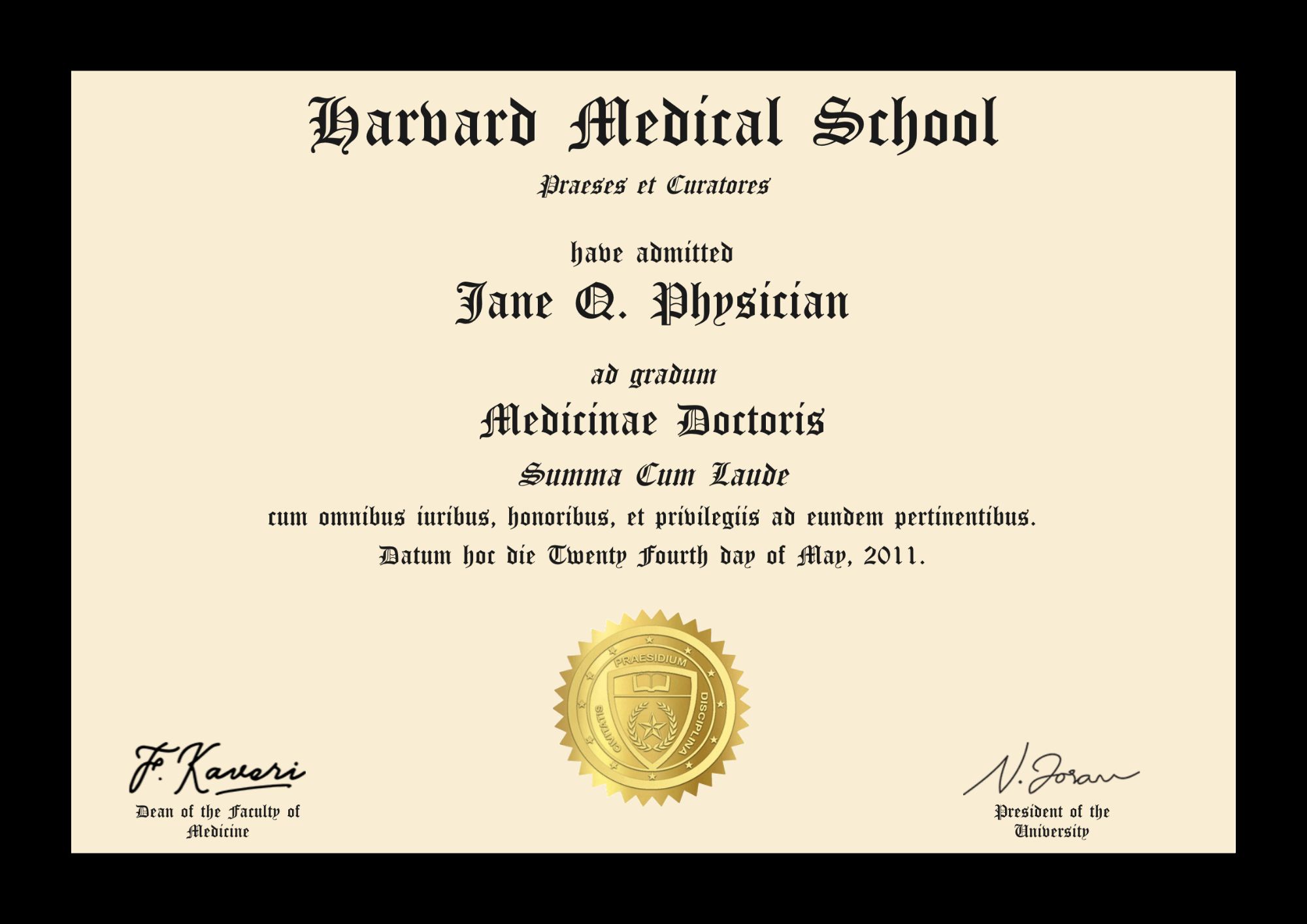 Medical School Diploma